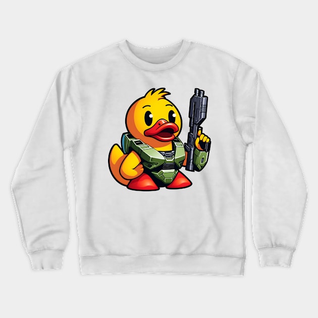 Rubber Duck Crewneck Sweatshirt by Rawlifegraphic